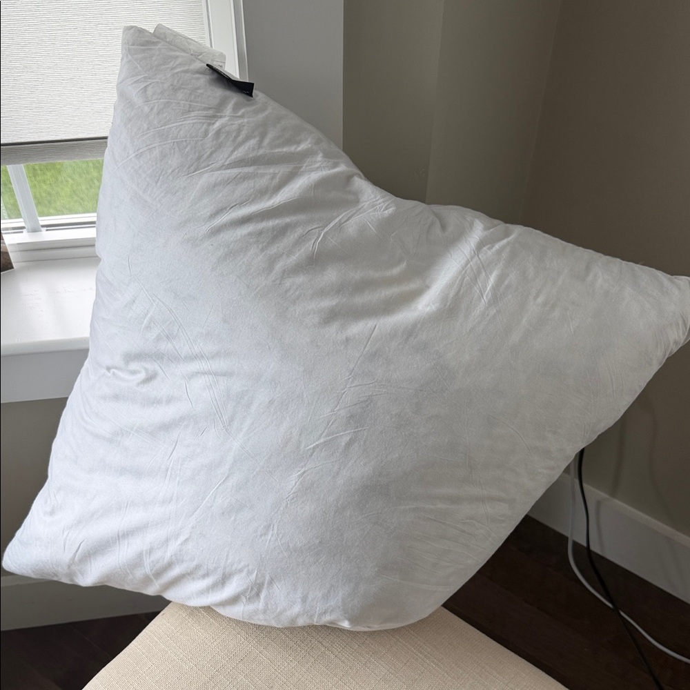 Amazon White Decorative Throw Pillow - Soft Bedding Accent